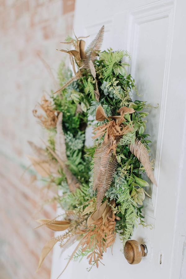 Athena Wreath | Rustic Foliage Wreath