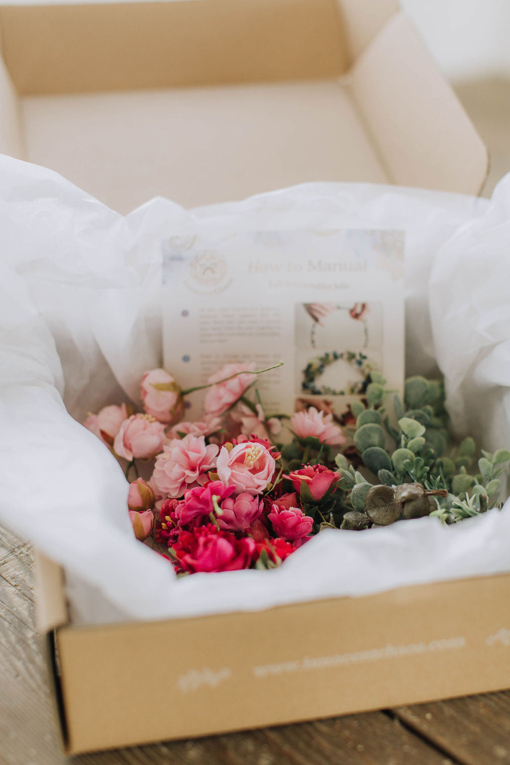 Pink Flower Crown Kit