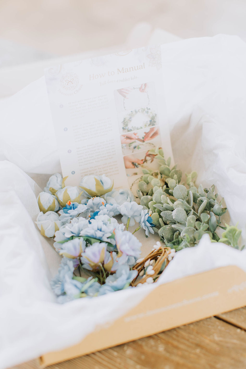 Blue Flower Crown Kit