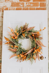 Indian Summer | Faux Autumn Foliage Wreath