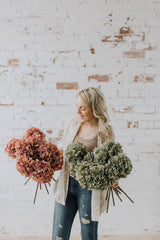 Cream dry look hydrangea