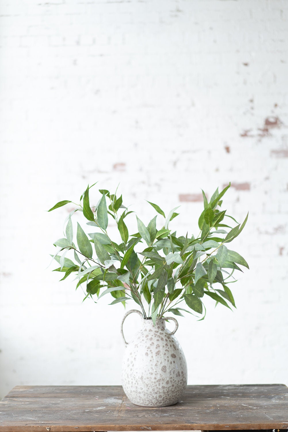 Faux eucalyptus long leaf, artificial eucalyptus stem