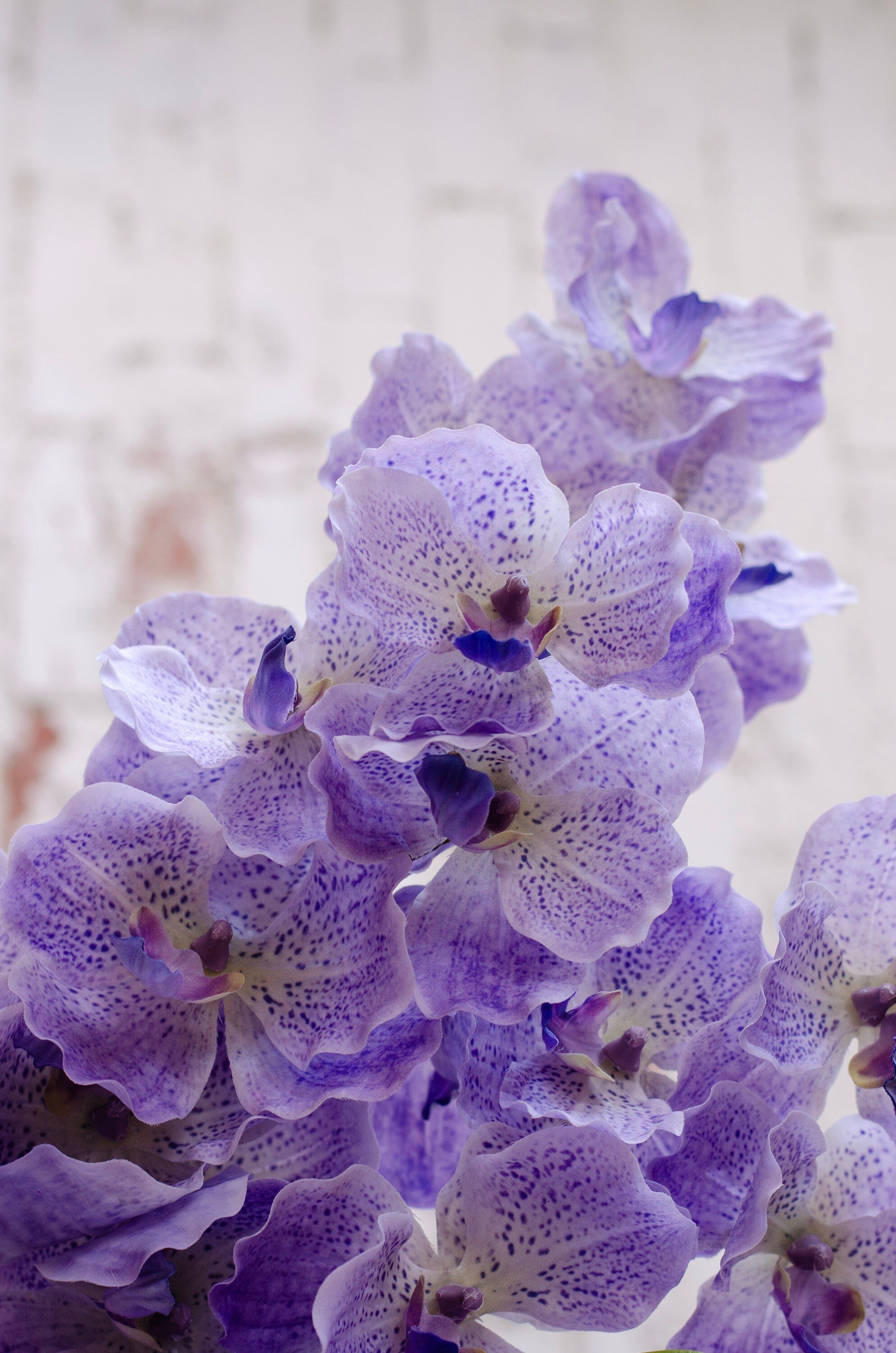Real touch purple faux orchid stem, diy wedding flowers, 77cm cake flowers and floral arrangements