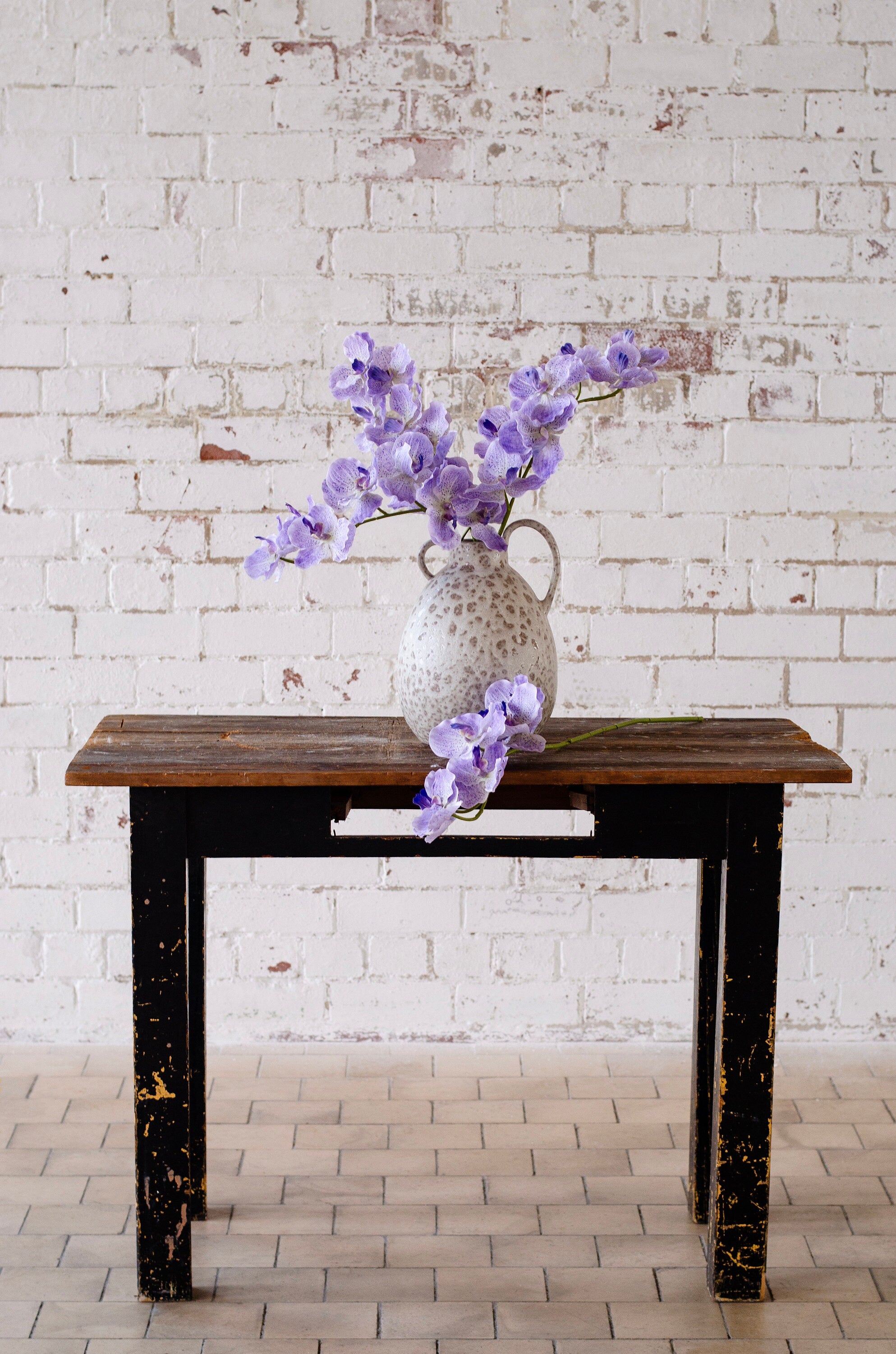 Real touch purple faux orchid stem, diy wedding flowers, 77cm cake flowers and floral arrangements