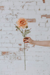 Artificial peony pale peach 54cm