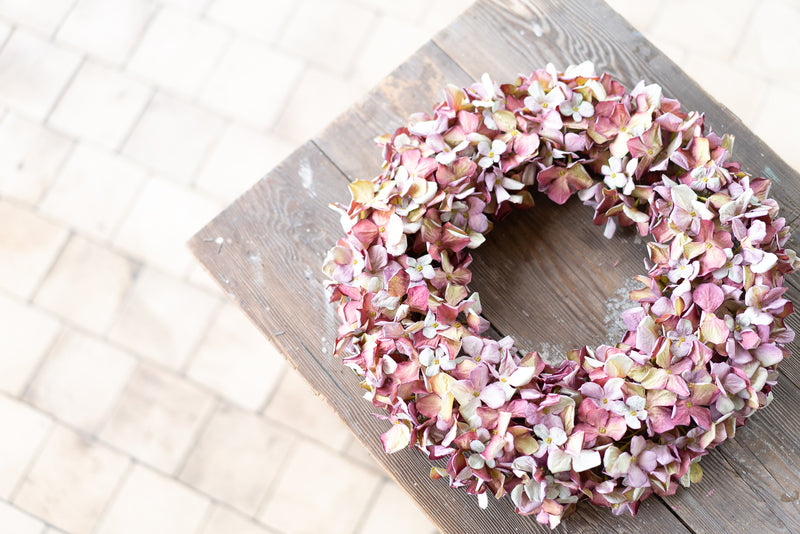 Luna Pink | Pink Crisp Hydrangea Wreath
