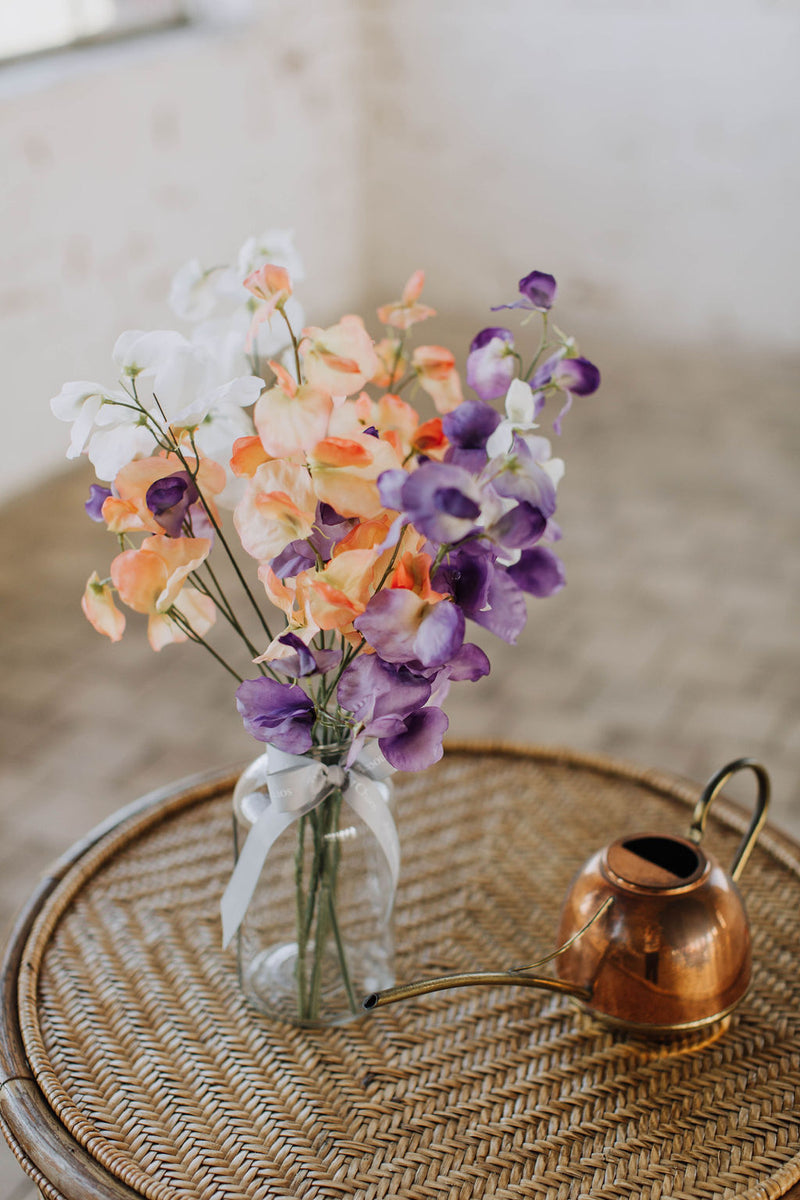 Sweet Pea Posy Jar
