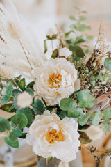 Athena | Faux Peony Protea and Eucalyptus Arrangement