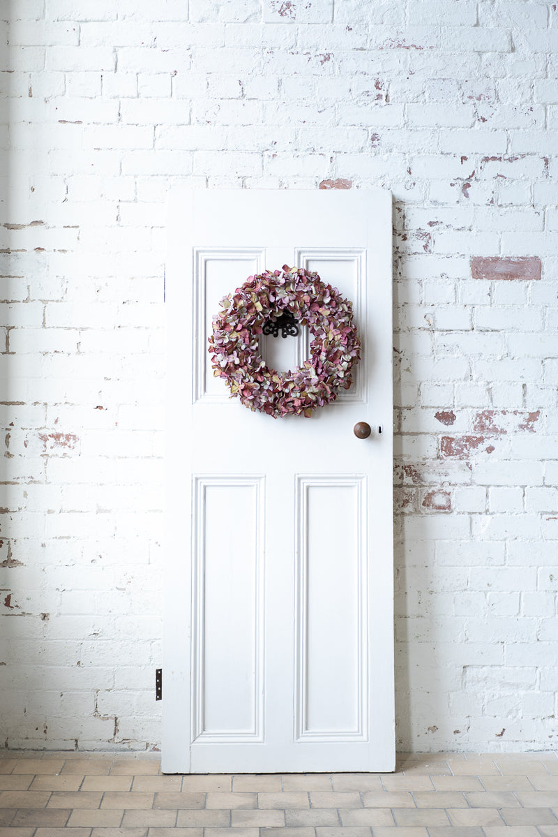 Luna Pink | Pink Crisp Hydrangea Wreath