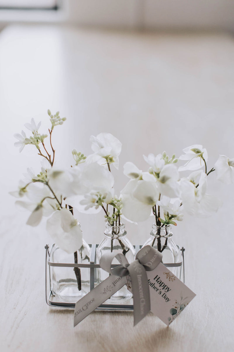 Sweet Pea and blossom bottles