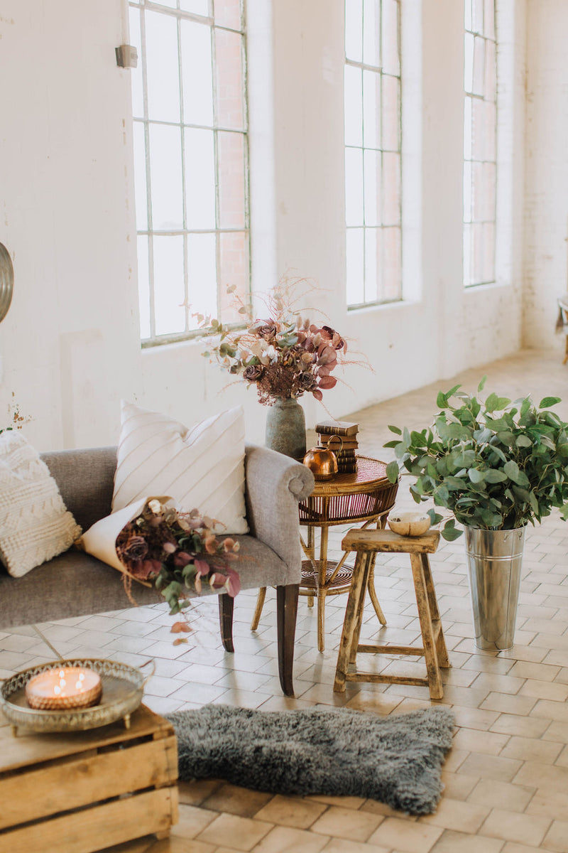 Lennox | Faux Dried Look Purple Arrangement