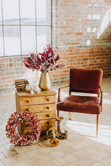 Ember | Faux Burgundy Eucalyptus Arrangement