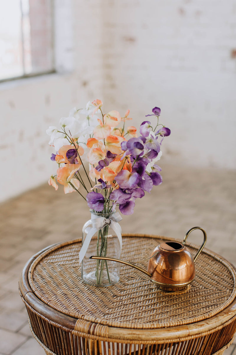 Sweet Pea Posy Jar